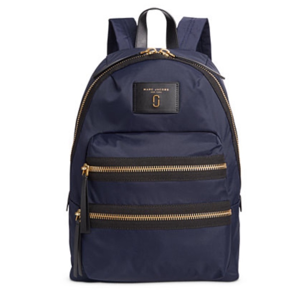 Marc Jacobs Nylon Biker Backpack - Navy Blue - Picture 1 of 5
